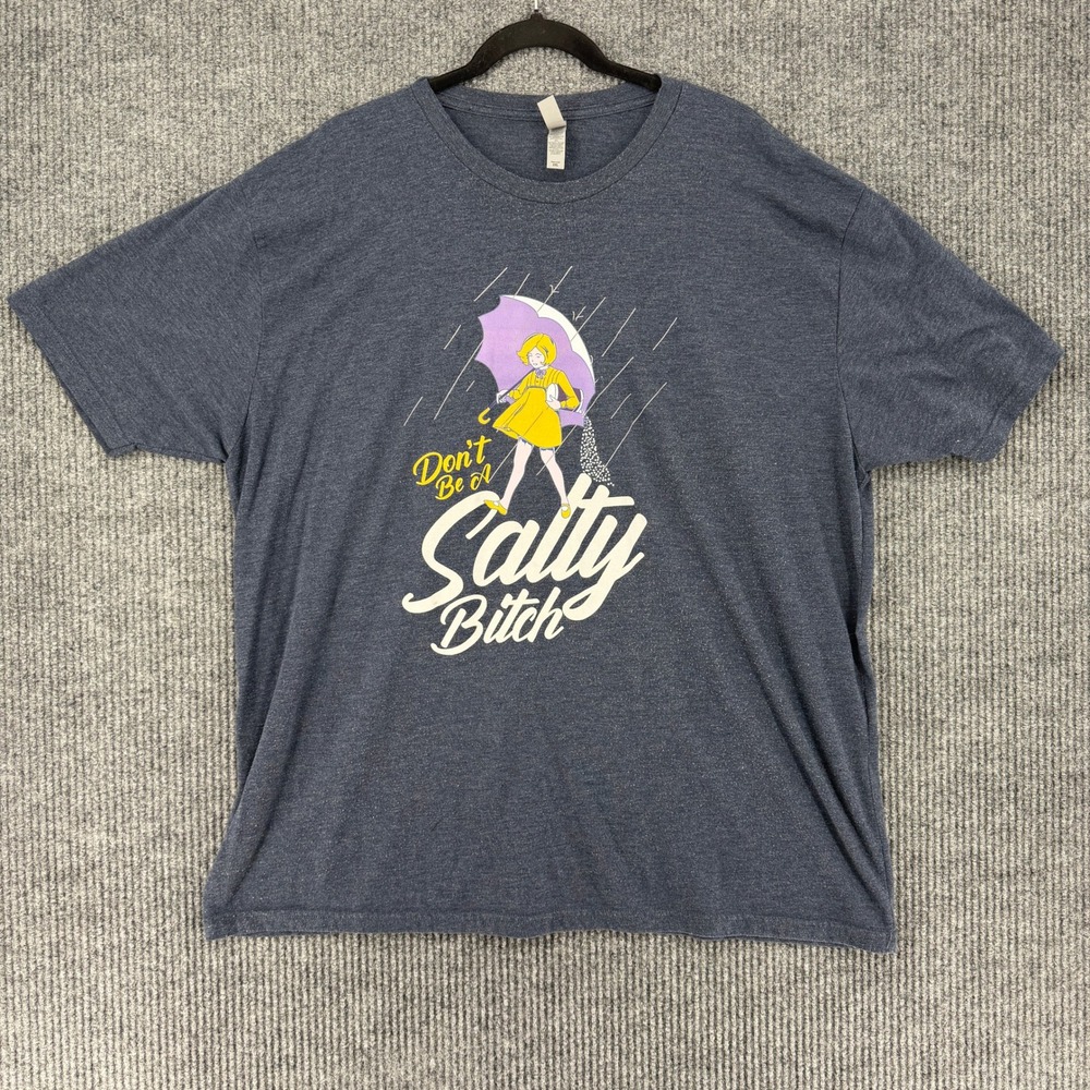 Morton Salt t-shirt mens 3XL plus size big tall grunge skater faded Y2K